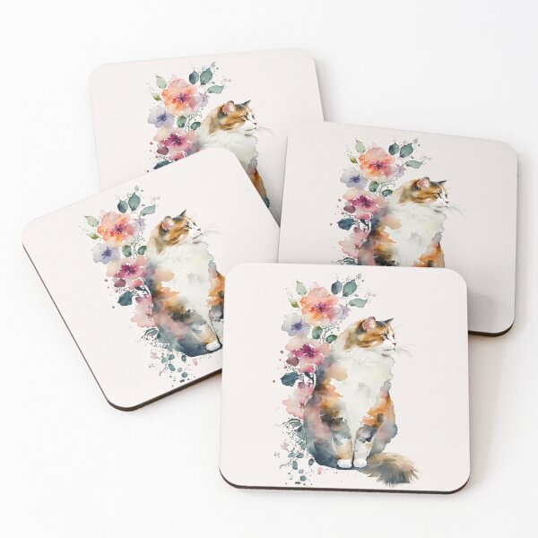 Item preview, Vintage Botanical Cat Design designed and sold by FloreDreamStudio.