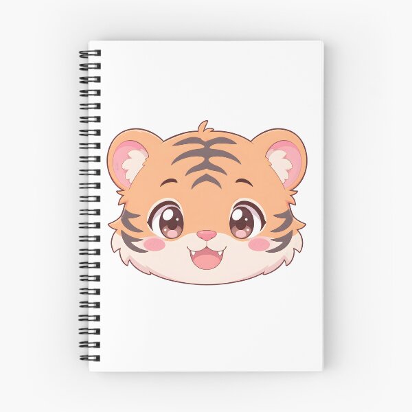 Item preview, Cute Kawaii Tiger Cub Head – Pastel Anime Animal designed and sold by nocturnastore.