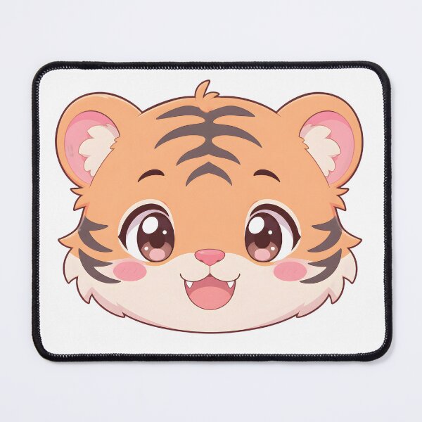Item preview, Cute Kawaii Tiger Cub Head – Pastel Anime Animal designed and sold by nocturnastore.