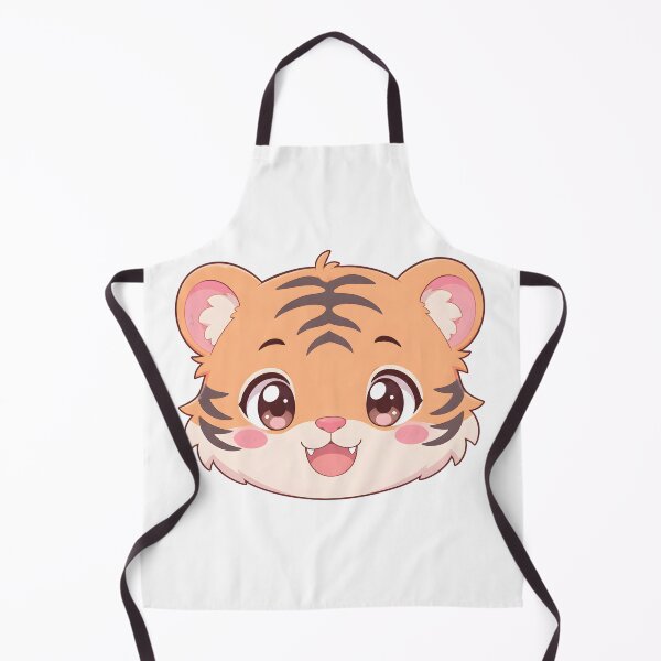 Item preview, Cute Kawaii Tiger Cub Head – Pastel Anime Animal designed and sold by nocturnastore.