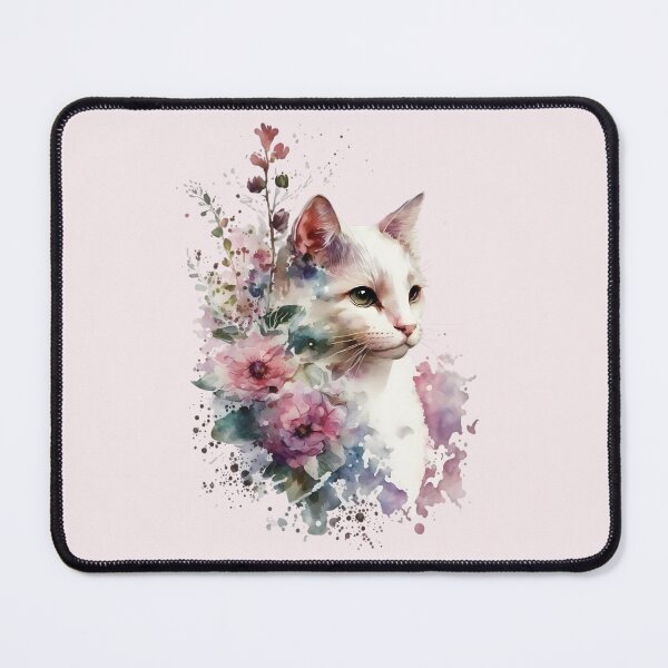 Item preview, Ivory Bloom Cat designed and sold by FloreDreamStudio.