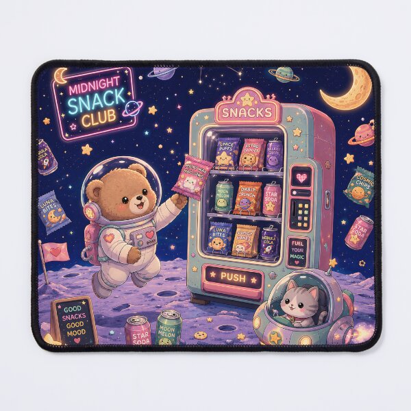 Item preview, Midnight Snack Club Space Bear designed and sold by SRY DESIGN.