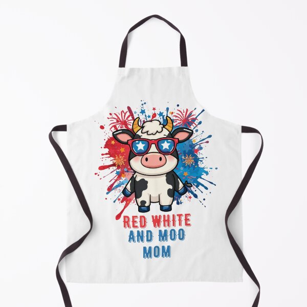 Item preview, Red White And MOO Mom 4th of July Cute Cow designed and sold by AleksandraJac05.