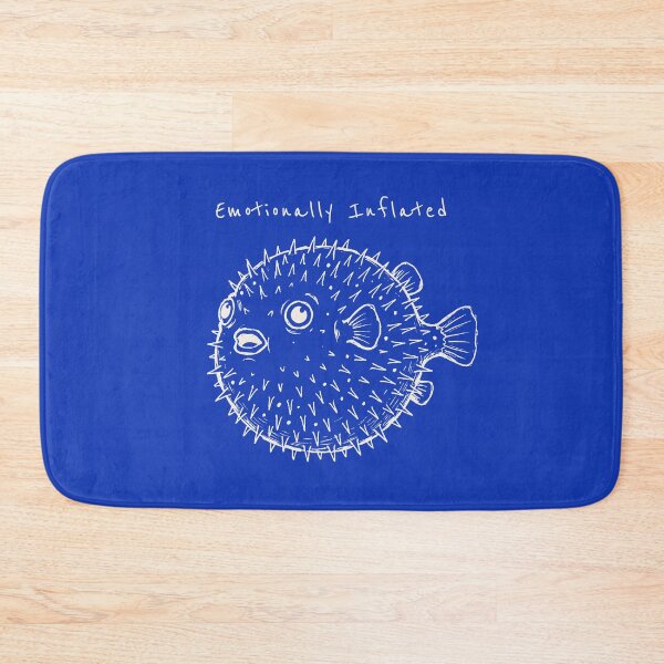 Item preview, Funny Pufferfish Line Art Drawing - Emotionally Inflated designed and sold by Lumi-Bloom.