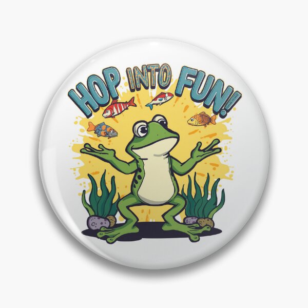 Item preview, Hop Into Fun Frog Cartoon Design | Cute Pond Life Graphic Tee designed and sold by Vvmd.