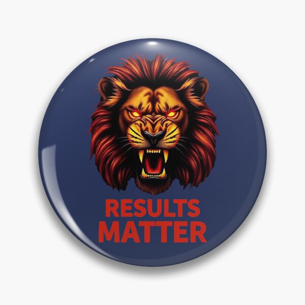 Item preview, Results Matter - Alpha Lion Success Mindset Quote designed and sold by Endless7Art.