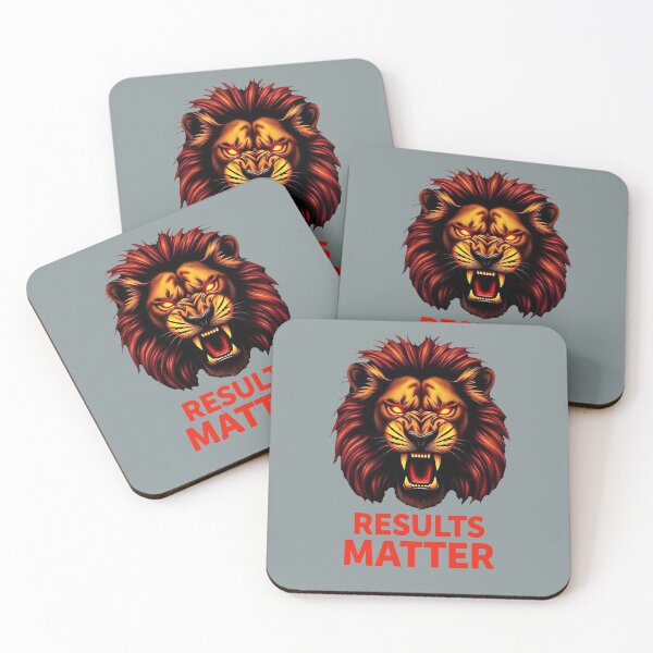 Item preview, Results Matter - Alpha Lion Success Mindset Quote designed and sold by Endless7Art.