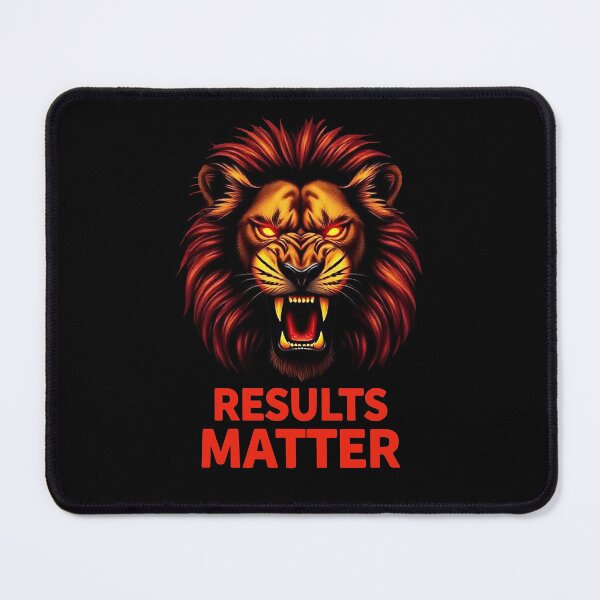 Item preview, Results Matter - Alpha Lion Success Mindset Quote designed and sold by Endless7Art.