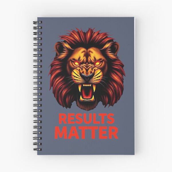 Item preview, Results Matter - Alpha Lion Success Mindset Quote designed and sold by Endless7Art.