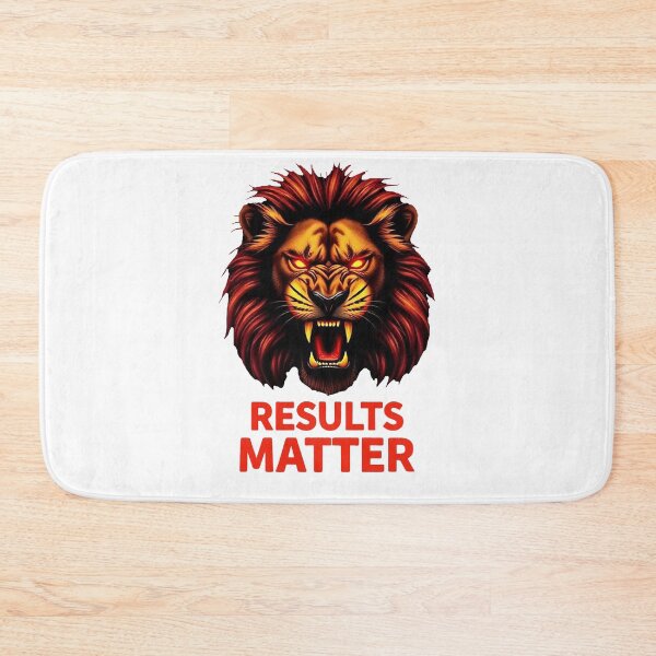 Item preview, Results Matter - Alpha Lion Success Mindset Quote designed and sold by Endless7Art.