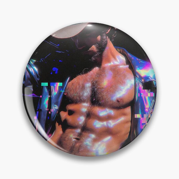 Item preview, Neon Cyber Cowboy in Holographic Jacket designed and sold by ZhivanCrimson.