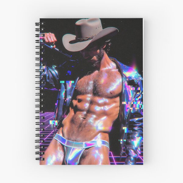 Item preview, Neon Cyber Cowboy in Holographic Jacket designed and sold by ZhivanCrimson.