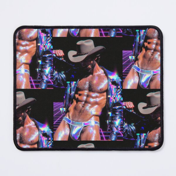 Item preview, Neon Cyber Cowboy in Holographic Jacket designed and sold by ZhivanCrimson.