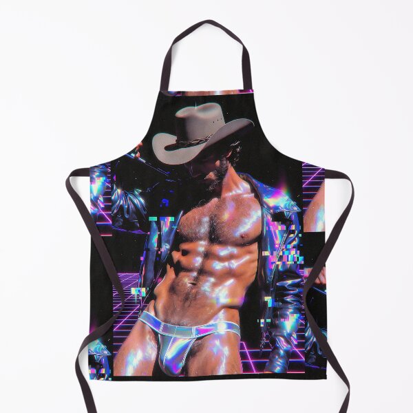 Item preview, Neon Cyber Cowboy in Holographic Jacket designed and sold by ZhivanCrimson.