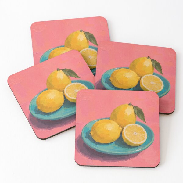 Item preview, Mediterranean Lemons Still Life - Modern Impressionist Painting designed and sold by CARRAANN.