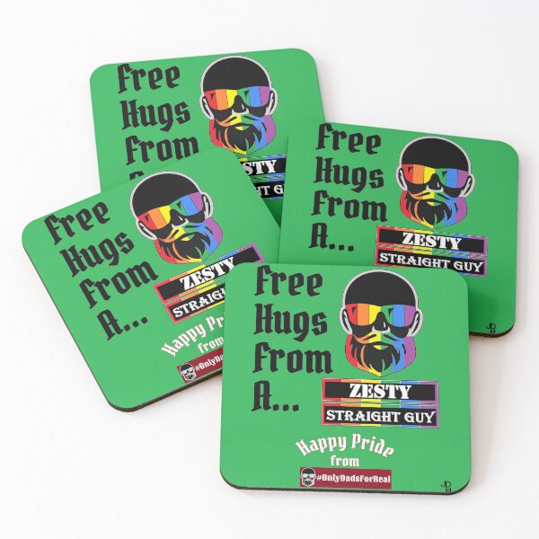 Item preview, Free Hugs Zesty Straight Guy (Green) *More Colors Available in Collection designed and sold by OnlyDadsForReal.