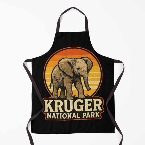 Item preview, Kruger National Park Elephant Retro Travel designed and sold by TomFrontierArt.