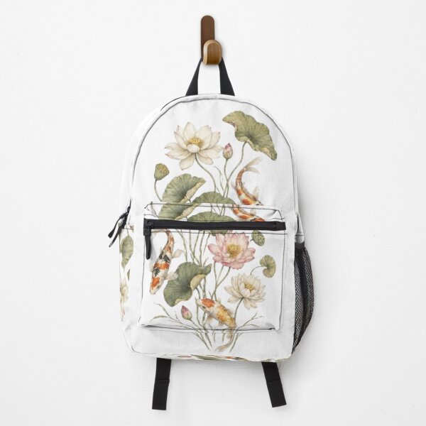 Item preview, Koi Fish And Lotus Flowers designed and sold by AvanasShop.