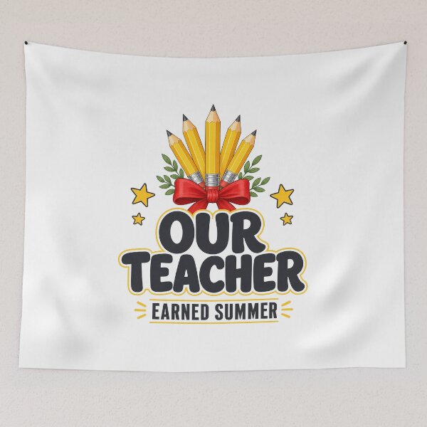 Item preview, Our Teacher Earned Summer Funny designed and sold by pirminio.