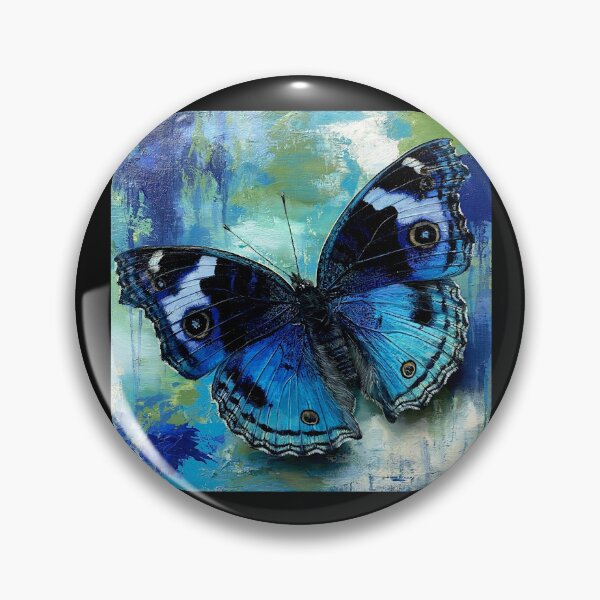 Item preview, Blue Pansy Butterfly (Junonia orithya): Nature's Living Sapphire #2 designed and sold by Helios Be. Lavsh.
