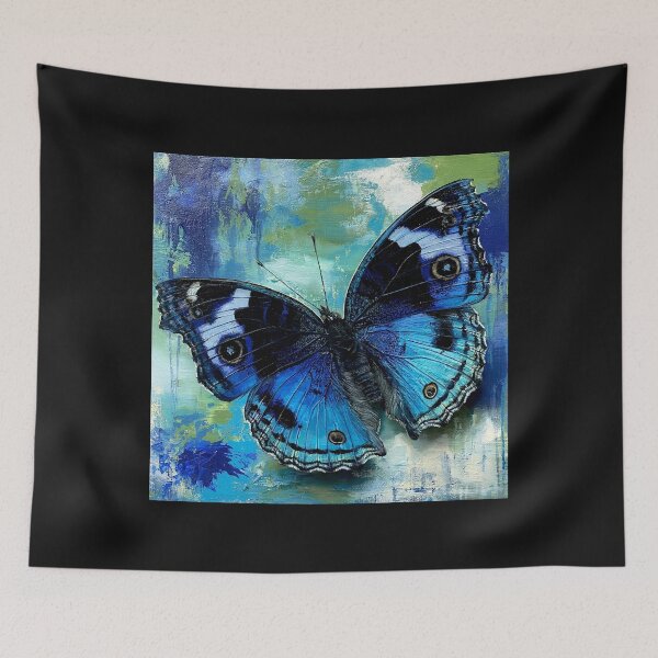 Item preview, Blue Pansy Butterfly (Junonia orithya): Nature's Living Sapphire #2 designed and sold by Helios Be. Lavsh.