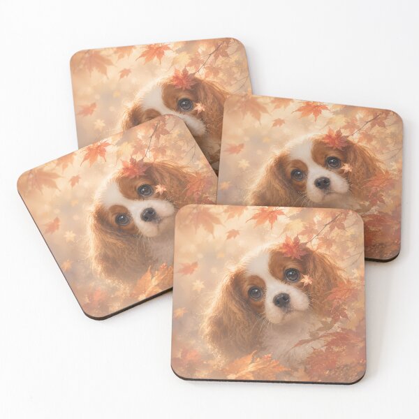 Item preview, Autumn Whispers Cavalier King Charles Spaniel designed and sold by ManJiangHong.