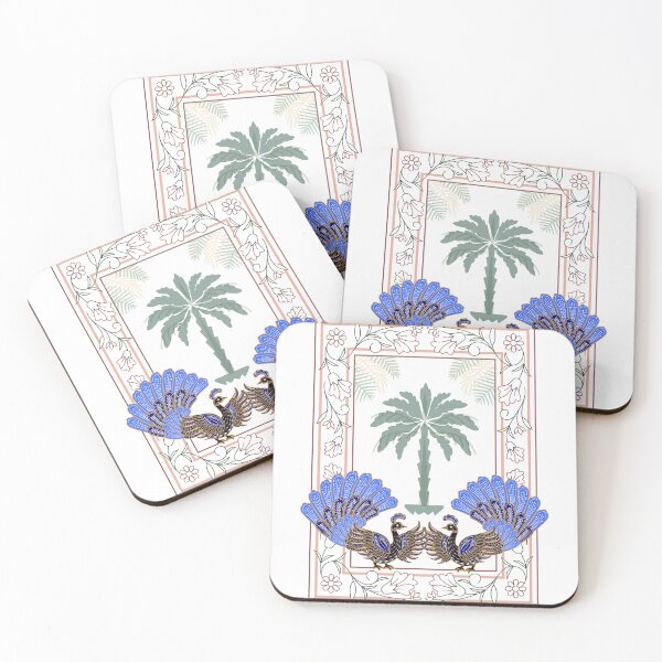 Item preview, Elegant Peacock Palm Tree Tropical Ornamental Art designed and sold by Justyna93.