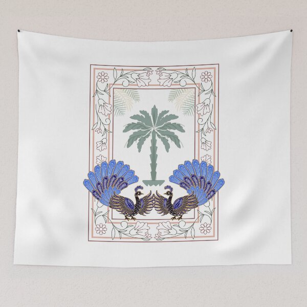 Item preview, Elegant Peacock Palm Tree Tropical Ornamental Art designed and sold by Justyna93.