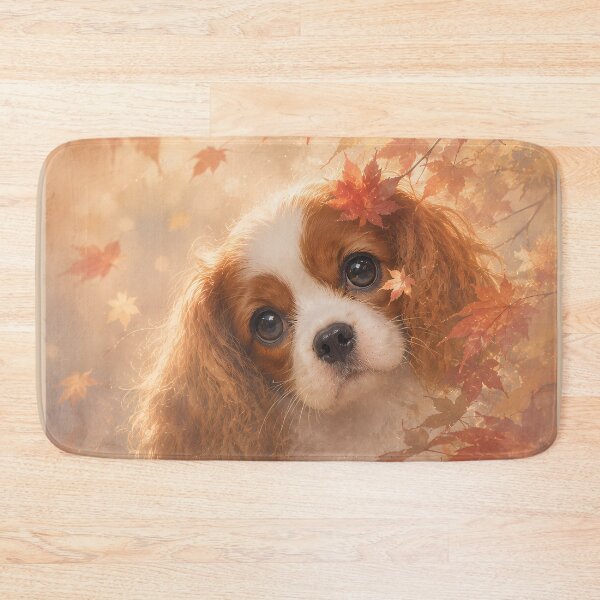 Item preview, Autumn Whispers Cavalier King Charles Spaniel designed and sold by ManJiangHong.