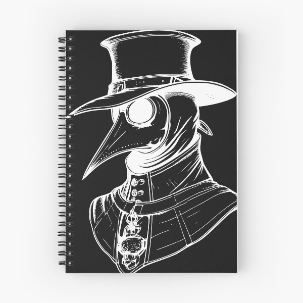 Item preview, Gothic Plague Doctor Alchemist Amulet Woodcut White Ink T-Shirt designed and sold by DarkOriginArts.