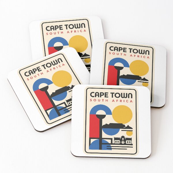 Item preview, Retro Geometric Cape Town South Africa Travel Art designed and sold by k3rstman1.