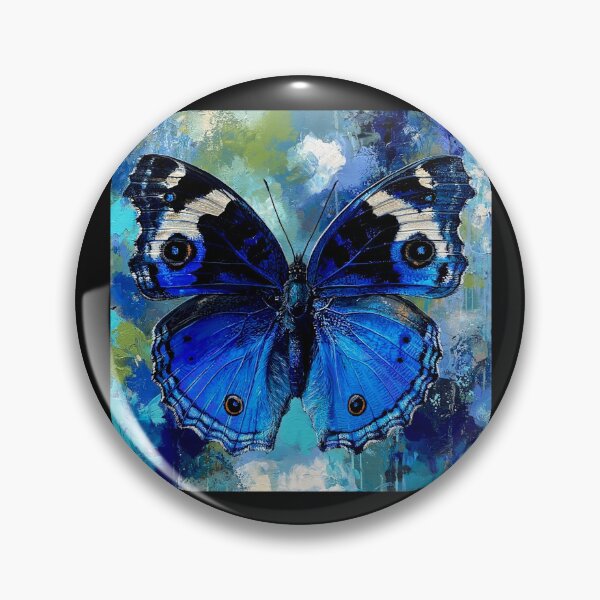 Item preview, Blue Pansy Butterfly (Junonia orithya): Nature's Living Sapphire #3 designed and sold by Helios Be. Lavsh.