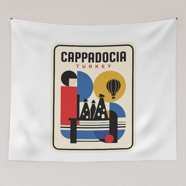 Item preview, Cappadocia Turkey Abstract Geometric Hot Air Balloon designed and sold by k3rstman1.