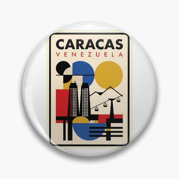 Item preview, Caracas Venezuela Retro Geometric Abstract Skyline designed and sold by k3rstman1.
