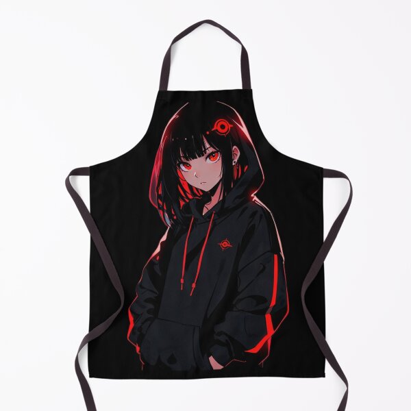 Item preview, Black Hair Anime Girl With Intense Red Eyes designed and sold by AnimDream .