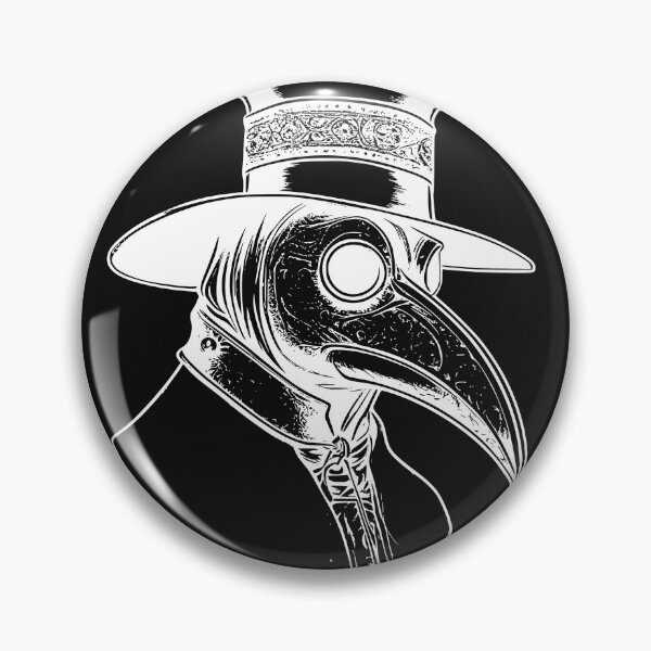 Item preview, Baroque Plague Doctor Filigree Woodcut White Ink T-Shirt designed and sold by DarkOriginArts.
