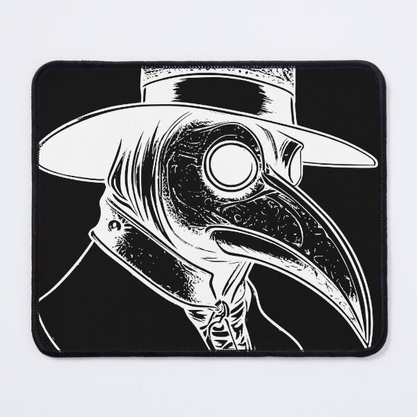 Item preview, Baroque Plague Doctor Filigree Woodcut White Ink T-Shirt designed and sold by DarkOriginArts.