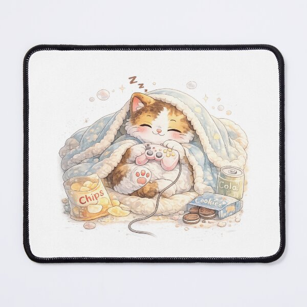 Item preview, Mochi Cozy Cat – Cozy Gaming Night designed and sold by Mochi Studio.