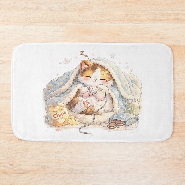 Item preview, Mochi Cozy Cat – Cozy Gaming Night designed and sold by Mochi Studio.