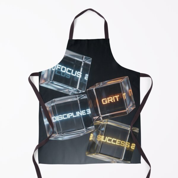 Item preview, FOCUS GRIT DISCIPLINE SUCCESS - Glass Cubes Motivational Wall Art designed and sold by AiNaturalsOnly.