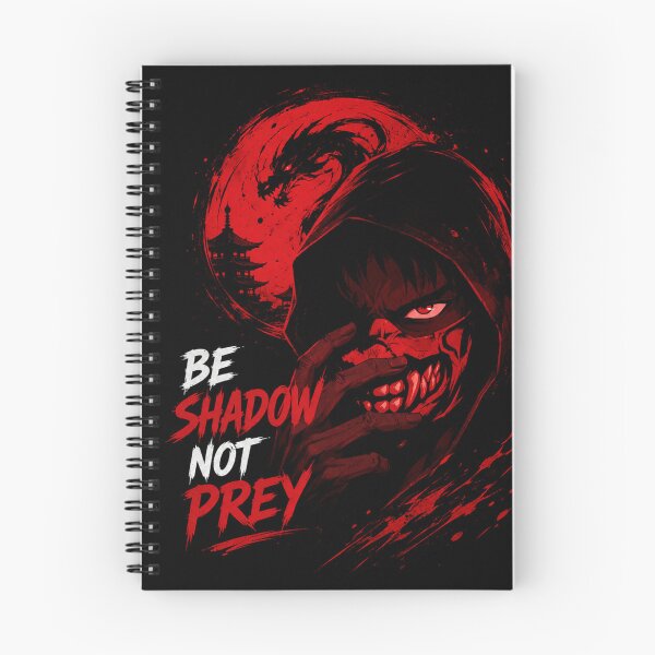 Item preview, Anime Poster | Be Shadow Not Prey T-Shirt | Dark Samurai Oni Mask Streetwear Graphic Tee designed and sold by AbstractAuraArt.