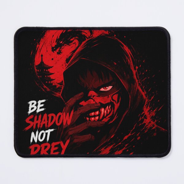 Item preview, Anime Poster | Be Shadow Not Prey T-Shirt | Dark Samurai Oni Mask Streetwear Graphic Tee designed and sold by AbstractAuraArt.