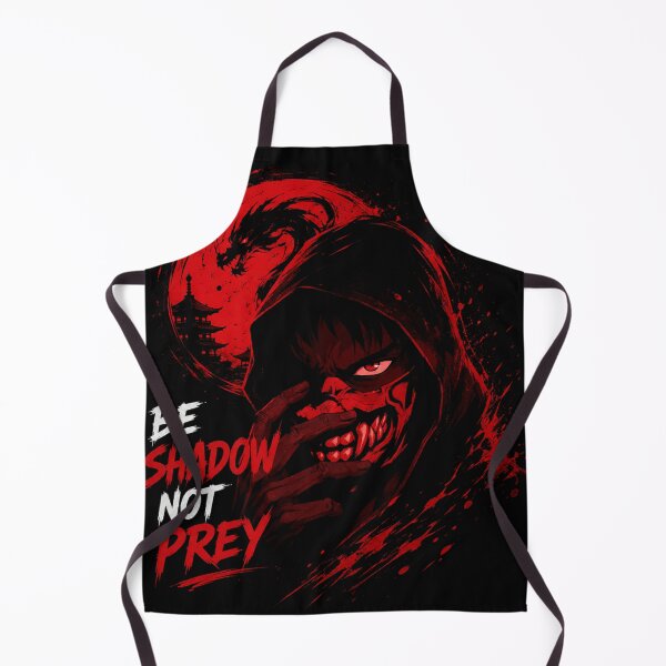 Item preview, Anime Poster | Be Shadow Not Prey T-Shirt | Dark Samurai Oni Mask Streetwear Graphic Tee designed and sold by AbstractAuraArt.