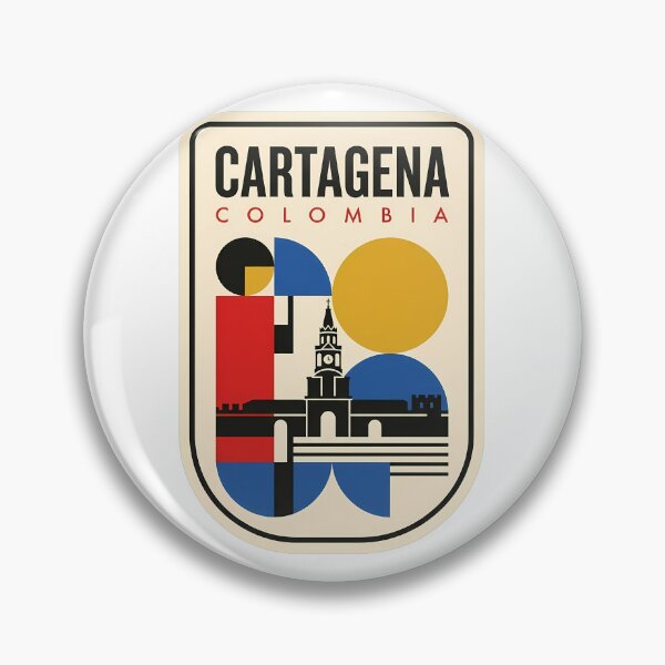 Item preview, Cartagena Colombia Geometric Bauhaus Travel Aesthetic designed and sold by k3rstman1.