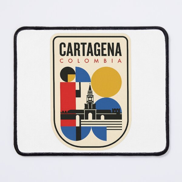 Item preview, Cartagena Colombia Geometric Bauhaus Travel Aesthetic designed and sold by k3rstman1.