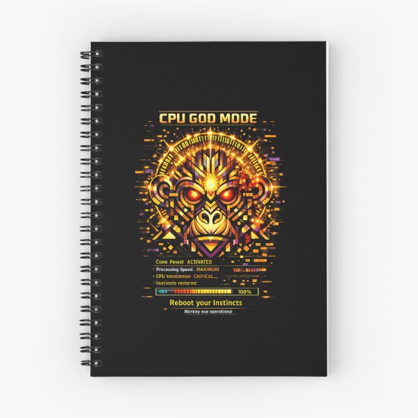 Item preview, CPU GOD MODE — Neon Cyber Monkey Core designed and sold by Cabrasco.
