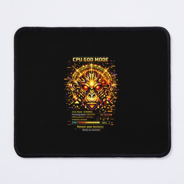 Item preview, CPU GOD MODE — Neon Cyber Monkey Core designed and sold by Cabrasco.