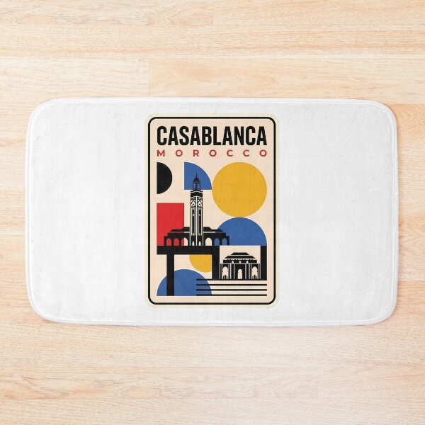 Item preview, Retro Geometric Casablanca Morocco Hassan II Mosque designed and sold by k3rstman1.