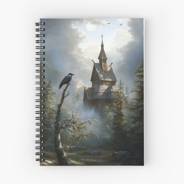 Item preview, Stave Church in the Forest designed and sold by NordicDreams.