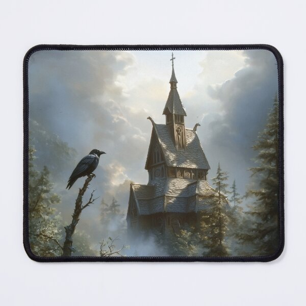 Item preview, Stave Church in the Forest designed and sold by NordicDreams.